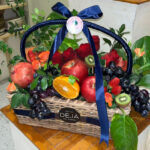 Large Whole Fruit & Floral Basket